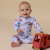 TO THE RESCUE ORGANIC ZIP ROMPER