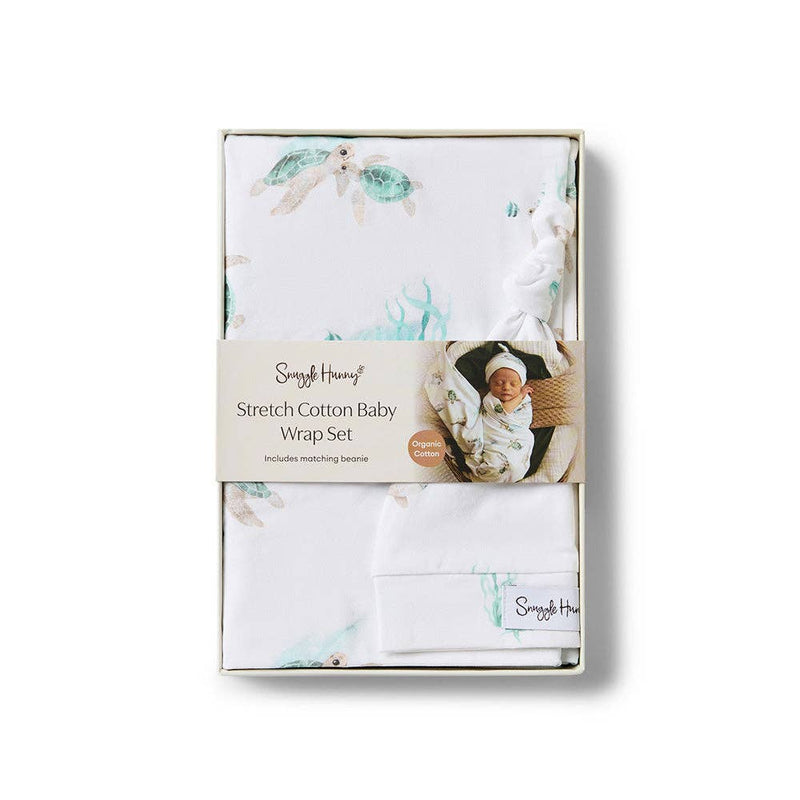 TURTLE ORGANIC STRETCH WRAP & BEANIE SET