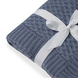 KNIT BABY BLANKET - RIVER