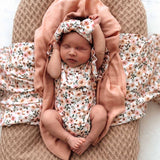 SPRING FLORAL ORGANIC MUSLIN WRAP