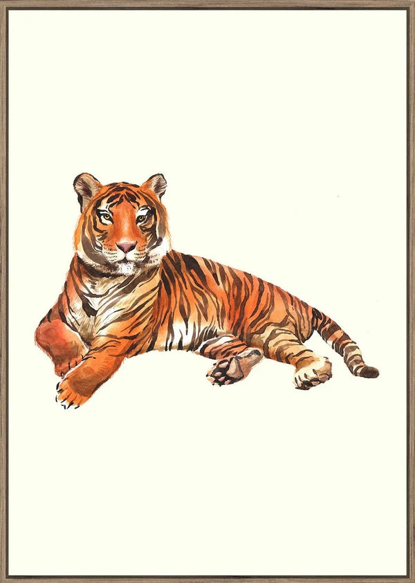 TIGER FRAMED CANVAS PRINT