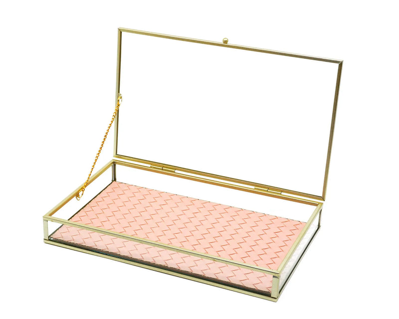 GLASS JEWELLERY TRAY