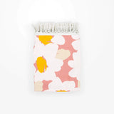 PRINTED CANVAS THROW - PINK