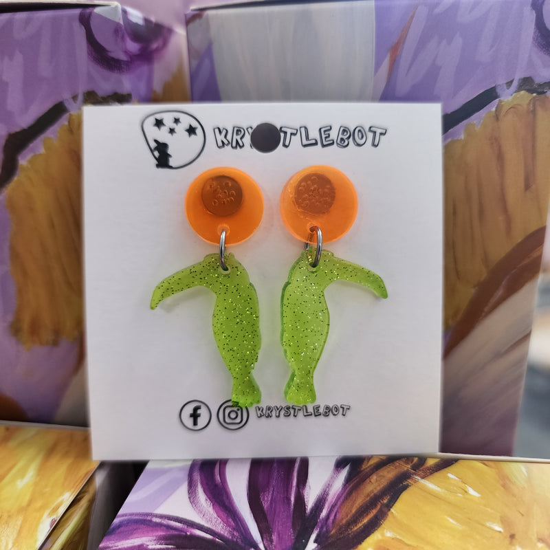 TOUCAN DROP EARRINGS