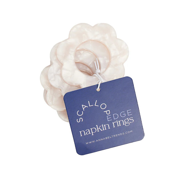 SCALLOP EDGE NAPKIN RINGS