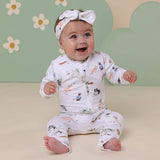 DOG PARK ORGANIC ZIP ROMPER
