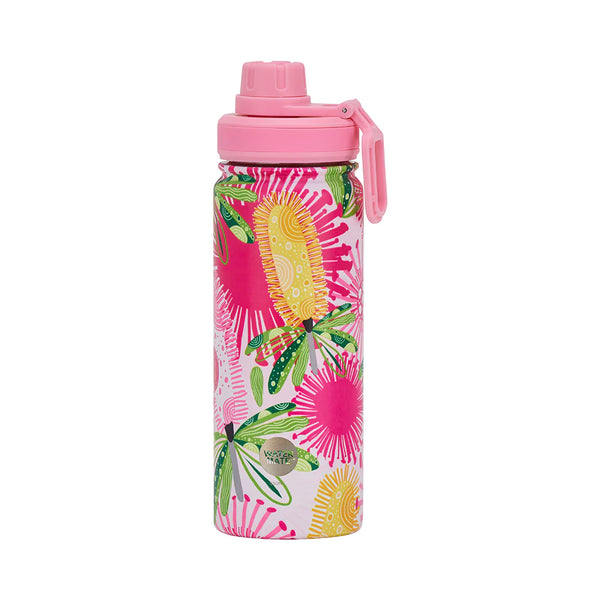 INSULATED WATER BOTTLE - PINK BANKSIA