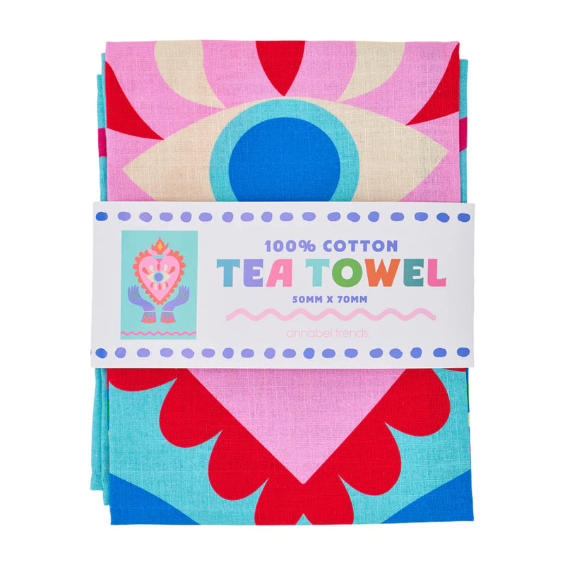 FIESTA HEART COTTON TEA TOWEL