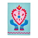FIESTA HEART COTTON TEA TOWEL