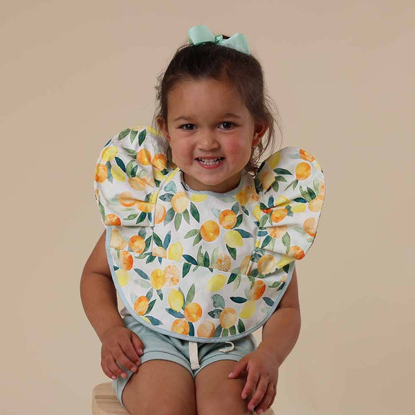 CITRUS SQUEEZE FRILL WATERPROOF BIB