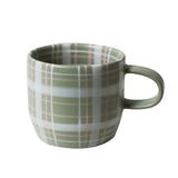 CATS PYJAMAS MUG - SAGE BLUSH CHECK