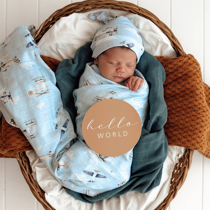 TAKING FLIGHT ORGANIC MUSLIN WRAP