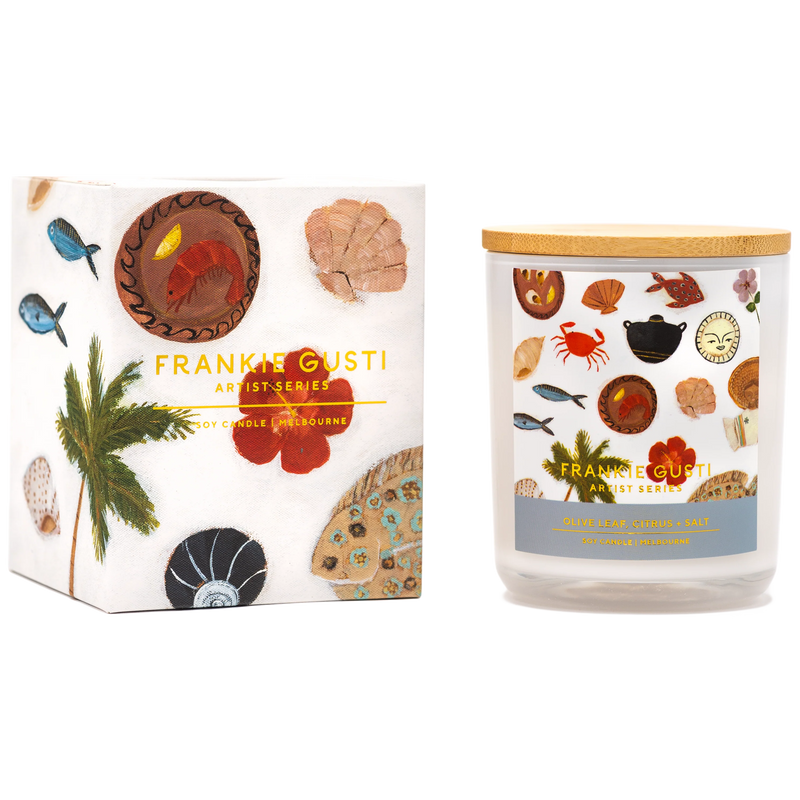 OLIVE LEAF, CITRUS & SALT ARTIST SERIES CANDLE