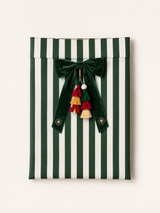 HEIRLOOM SANTA SACK - EVERGREEN STRIPE