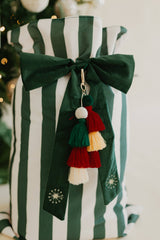 HEIRLOOM SANTA SACK - EVERGREEN STRIPE