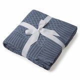 KNIT BABY BLANKET - RIVER