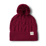 RASPBERRY ORGANIC KNIT BEANIE