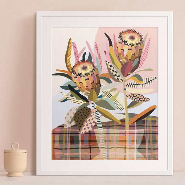 PAINT BY NUMBERS - 'TWO PROTEAS'