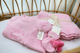 SHE'S HERE KNIT ROMPER - PINK