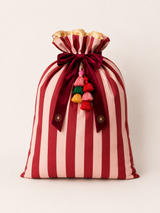 HEIRLOOM SANTA SACK - MULBERRY STRIPE