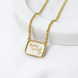 ASTERIA NECKLACE - GOLD & AFRICAN JADE