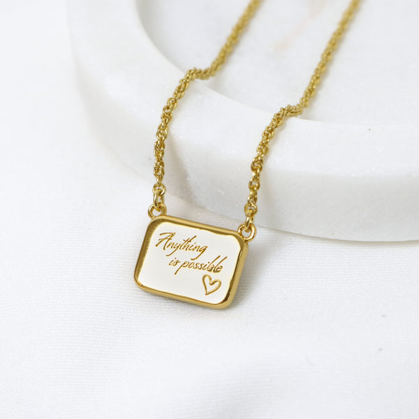 ASTERIA NECKLACE - GOLD & AFRICAN JADE