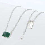 ASTERIA NECKLACE - SILVER & AFRICAN JADE
