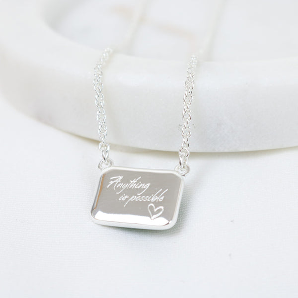 ASTERIA NECKLACE - SILVER & AFRICAN JADE