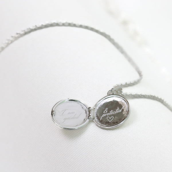 CHARA LOCKET - SILVER & MALACHITE