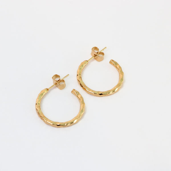 CORAL EARRINGS - GOLD