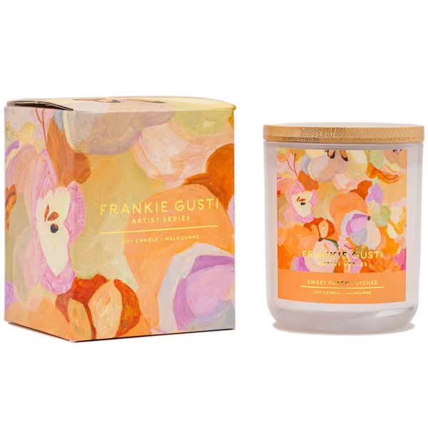 SWEET PEACH & LYCHEE ARTIST SERIES CANDLE