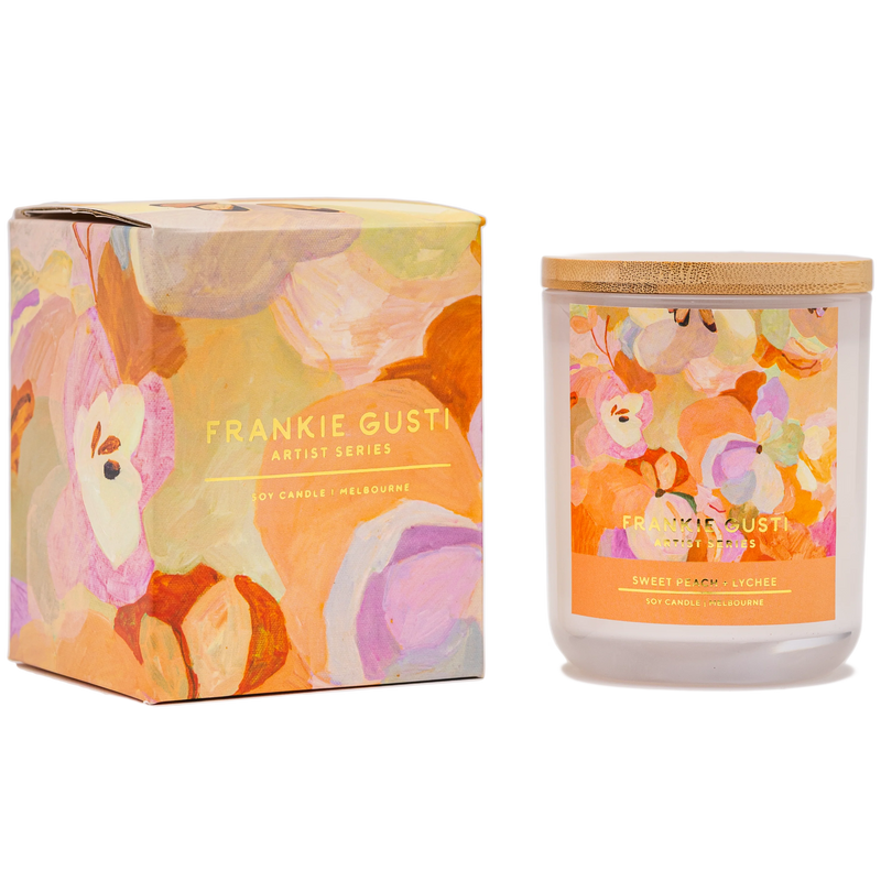 SWEET PEACH & LYCHEE ARTIST SERIES CANDLE