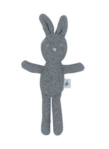 KNITTED BUNNY RATTLE - GREY