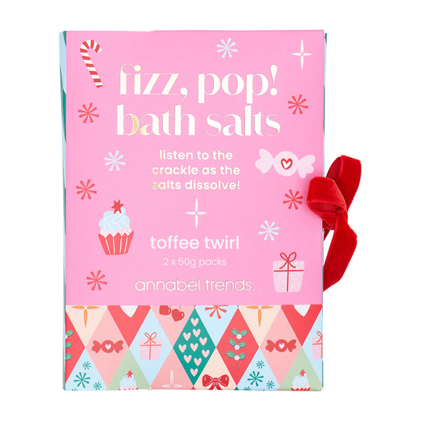 FIZZ POP BATH SALTS - TOFFEE TWIRL