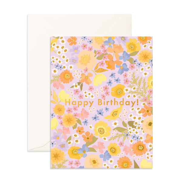 FLORALSCAPE BIRTHDAY CARD