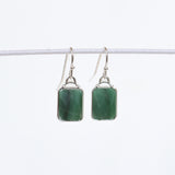 HOPE EARRINGS - SILVER & AFRICAN JADE