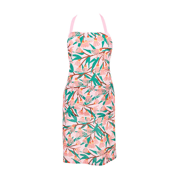 BLOSSOM BRANCHES LINEN APRON