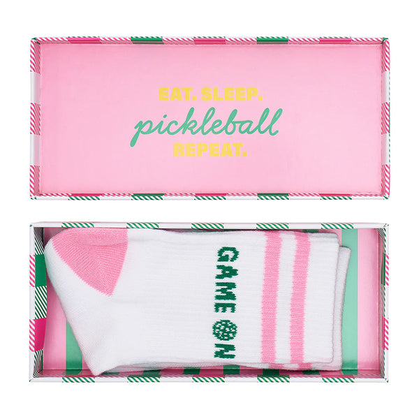BOXED SOCKS - PICKLEBALL GAME ON