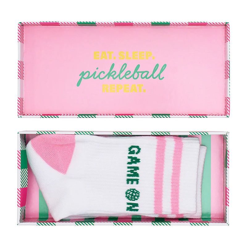 BOXED SOCKS - PICKLEBALL GAME ON