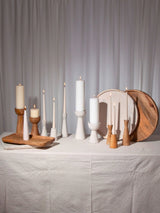 NATURAL WOOD CANDLE HOLDER
