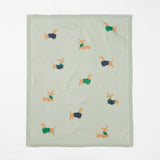 DACHSHUND KNITTED BABY BLANKET