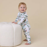 EUCALYPT ORGANIC ZIP ROMPER