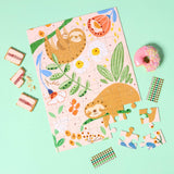 45 PC KIDS PUZZLE WITH GEMS - SLOTH