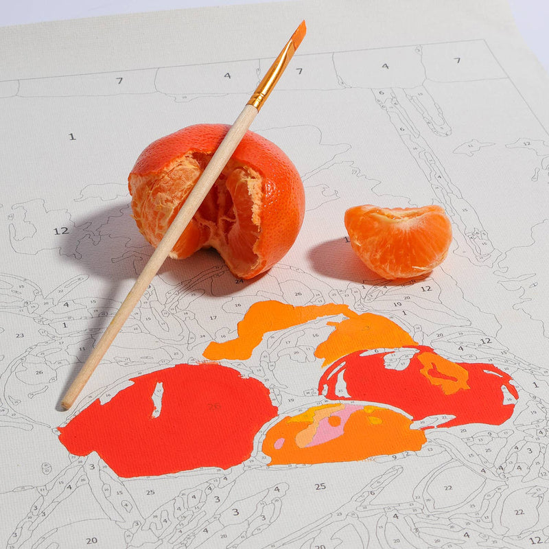 PAINT BY NUMBERS - BOWL OF ORANGES