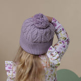 LAVENDER ORGANIC KNIT BEANIE