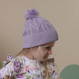 LAVENDER ORGANIC KNIT BEANIE