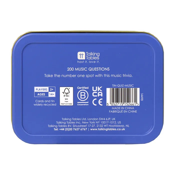 QUIZ IN A TIN - MUSIC