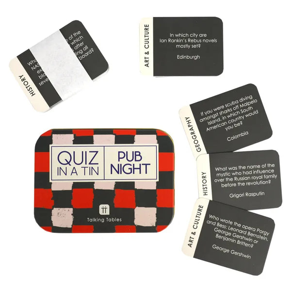 QUIZ IN A TIN - PUB NIGHT