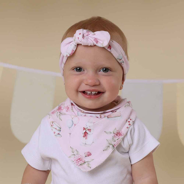 TEA PARTY ORGANIC DRIBBLE BIB