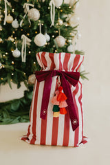 HEIRLOOM SANTA SACK - MULBERRY STRIPE